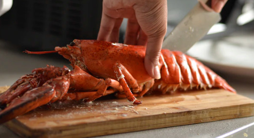 photo of our live main lobster, O'Doyle Rules.